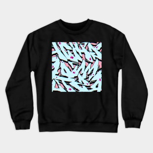 Glitch Graffiti Letters Crewneck Sweatshirt